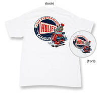 Holley T-Shirt Retro Short Sleeve Cotton White Logo Men's Medium HL10012-MDHOL