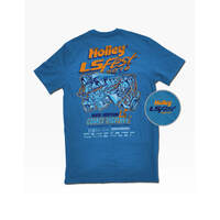 Holley T-Shirt Short Sleeve LS Fest Cotton Men's Medium Blue HL10079-SMHOL