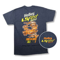 Holley T-Shirt Short Sleeve LS Fest Navy Blue Kids' Medium HL10116-MDHOL