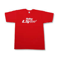 Holley T-Shirt Short Sleeve LS Fest Red Men's Small HL10117-SMHOL