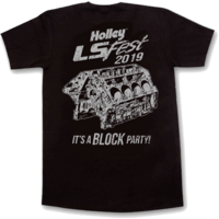 Holley T-Shirt Short Sleeve LS Fest Engine Black Youth 4T HL10234-4THOL