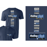 Holley T-Shirt LTS for Ford Fest Valve Cover T Heather D Small HL10236-SMHOL