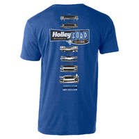 Holley T-Shirt for Ford Fest Grill Royal Blue Men's Medium HL10240-MDHOL