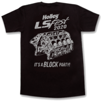 Holley T-Shirt Metallic Block Party Black Men's 3XL HL10249-3XHOL