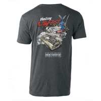 Holley T-Shirt LS Burnout Heather Graphite Men's 2XL HL10250-2XHOL