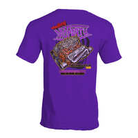 Holley T-Shirt Moparty Old School Purple Men's Small HL10270-SMHOL