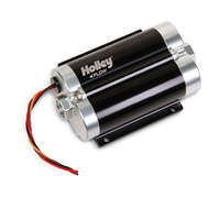 Holley Fuel Pump 130 GPH Gasoline Carbureted Universal Aluminum Black Anodized HL12-1200