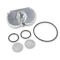 Holley End Plate Conversion Kit 12-1600/12-1200 Single Inlet -10 AN O-ring Billet Aluminium Natural HL12-1601