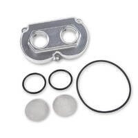 Holley End Plate Conversion Kit 12-1600/12-1200 Duel Inlet -10 AN O-ring Billet Aluminium Natural HL12-1602