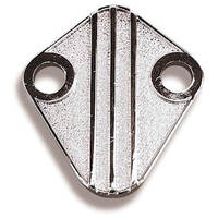 Holley Fuel Pump Block-Off Plate Steel Chrome Plated Chrysler Big Small Block V8 HL12-813