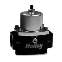 Holley Fuel Pressure Regulator Inline 4.5-9 psi Pressure Range -10 AN O-ring Female Threads Inlet/Outlet HL12-847