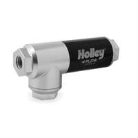 Holley Fuel Filter Aluminium Pressure Regulator Inline Return 59.5 psi 10 Micron Fuel Injection 175 GPH 3/8 in. NPT HL12-875