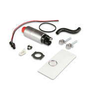 Holley Fuel Pump In-Tank Electric 67 GPH Gasoline Forced Induction EFI 1985-1997 Mustang Except Cobra Steel Silver HL12-915