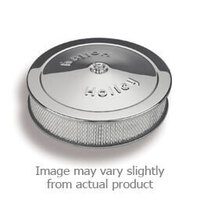 Holley Air Cleaner 10 in. Dia. White Paper Chrome Stamped Steel HL120-145