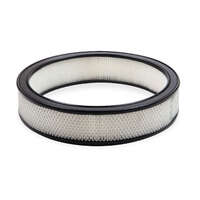 Holley Air Filter Element Round Paper White 14 in. Diameter 3 in. Tall HL120-178