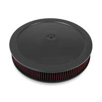 Holley Air Cleaner 16 in. Dia. 3 in. Height Red Washable Black Stamped Steel HL120-4230