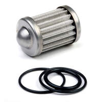 Holley Fuel Filter Element with O-rings HP Billet Replacement Stainless Steel Mesh 100 microns HL162-557