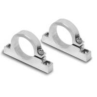 Holley Fuel Filter Brackets Polished Mounting Bracket for 100GPH filters 1.50 in Dia. Pair HL162-573S