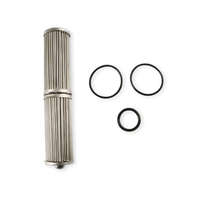 Holley Fuel Filter Element with O-rings HP Billet Replacement Stainless Steel Mesh 40 microns Kit HL162-581