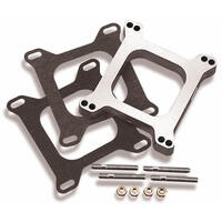 Holley Carburetor Spacer Aluminium 1 in. Thick Open Square Bore HL17-27