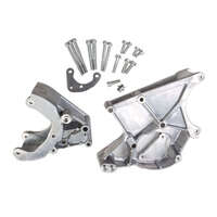 Holley Accessory Drive Bracket Kit for R4 Compressor Aluminium Natural Chevrolet Small Block LS Kit HL20-131