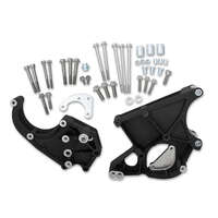 Holley Accessory Drive Bracket Kit for Sanden SD508 or SD7 Compressor Aluminium Black Chevrolet Small Block LS Kit HL20-132BK