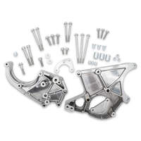 Holley Accessory Drive Bracket Kit for Sanden SD508 or SD7 Compressor Aluminium Polished Chevrolet Small Block LS Kit HL20-132P