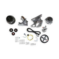 Holley Pulley Kit LS Swap Serpentine Alternator Power Steering A/C GM Type 2 130 Amp Alternator Polished Kit HL20-136P