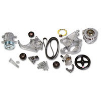 Holley Pulley Set Serpentine LS Engine Swap Accessory Drive System Sanden 7 A/C Chevrolet V8 Kit HL20-138