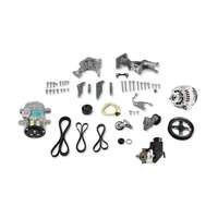 Holley Pulley Kit LS Swap Serpentine Alternator Power Steering A/C GM Type 2 105 Amp Alternator Kit HL20-162