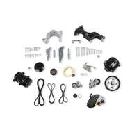 Holley Pulley Kit LS Swap Serpentine Alternator Power Steering A/C GM Type 2 Kit HL20-162BK