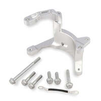 Holley Air Conditioner Bracket Passenger Side Aluminium Clear Anodised Sanden SD7 Chevrolet Small Block LT HL20-210