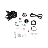 Holley Power Steering Kit Retro-fit Add-On LT4 Wet Sump Engines (w/Bracket) Black Finish HL20-222BK