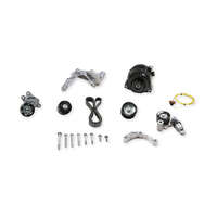 Holley Accessory Drive System Serpentine 6-groove Black Powdercoated Finish Chevrolet LT4 Wet Sump Kit HL20-224BK