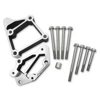 Holley Accessory Drive Bracket Spacer Kit Aluminium Black Finish Middle Alignment Chevrolet Small Block LS HL21-2BK