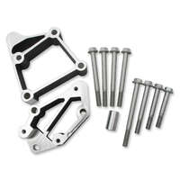 Holley Accessory Drive Bracket Spacer Kit Aluminium Black Finish Long Alignment Chevrolet Small Block LS HL21-3BK