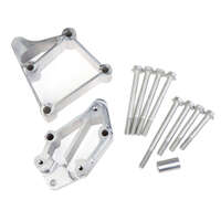 Holley Accessory Drive Bracket Spacer Kit Aluminium Polished Finish Long Alignment Chevrolet Small Block LS HL21-3P