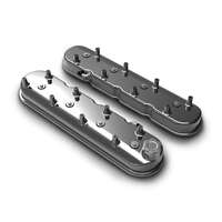 Holley Valve Cover w/ Coil Mounts Tall Height GM LS Engines Cast Aluminum Polished Pair HL241-111