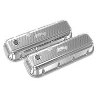 Holley Valve Cover Vintage Series Vintage Series Big Block Chevrolet Cast Aluminum Polished Pair HL241-301