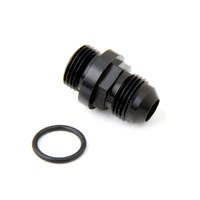 Holley Fitting Carburetor Inlet -8 AN O-Ring to -6 AN Aluminium Black Ultra Series HL26-142-1