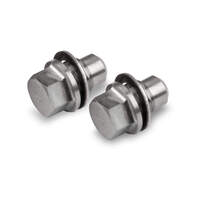 Holley Fuel Bowl Drain Plugs 5/16-24 in. Stainless Steel Natural Ultra XP Gen 3 Dominator Pair HL26-146