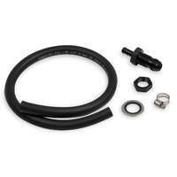 Holley Fuel Line In-Tank 3/8 in. Diameter Aluminium Black 2 ft. Length Bulkhead Fitting Kit HL26-148