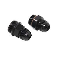 Holley Fittings Male -8 AN Male -8 AN O-Ring Black Pair HL26-158