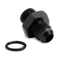 Holley Fuel Fitting -6 AN Male to -6 AN Straight Cut Male O-Ring Aluminium Black Anodised HL26-181