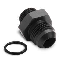 Holley Fuel Fitting -10 AN Male to -8 AN Straight Cut Male O-Ring Aluminium Black Anodised HL26-185