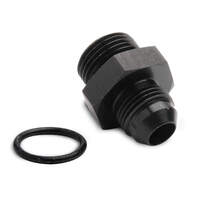 Holley Fuel Fitting -8 AN Male to -10 AN Straight Cut Male O-Ring Aluminium Black Anodised HL26-186