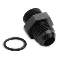 Holley Fuel Fitting -10 AN Male to -10 AN Straight Cut Male O-Ring Aluminium Black Anodised HL26-187