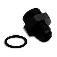 Holley Fuel Fitting -10 AN Male to -12 AN Straight Cut Male O-Ring Aluminium Black Anodised HL26-189