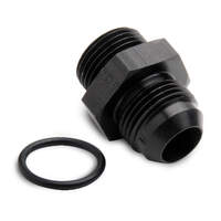 Holley Fuel Fitting -12 AN Male to -12 AN Straight Cut Male O-Ring Aluminium Black Anodised HL26-190