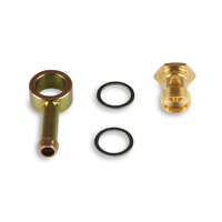 Holley Fitting Fuel Bowl Male 9/16-24 in. to 5/16 in. Hose Barb /Demon Steel/Brass Natural HL26-25